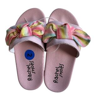 Rachel Shoes Pink Multicolor Fiji Slide Sandals Girls 2